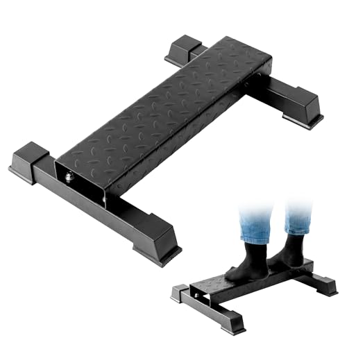 Steel Calf Raise Block, Heavy-Duty Stretch Platform, Leg Workout Equipment - color: BLACK-high