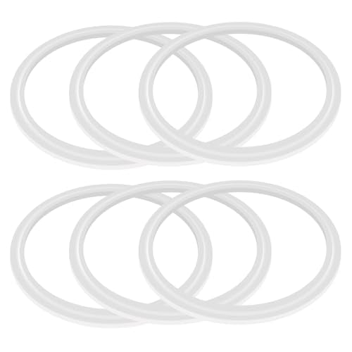 Gasket Replacement Compatible with Hydro Flask,Wide Mouth Lid-O Ring Rubber Seal For HydroFlask Wide Cap-6 Pack Replacement Silicone Seal Parts(Not For Thermoflask Spout and Straw Lid)