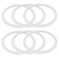 Gasket Replacement Compatible with Hydro Flask,Wide Mouth Lid-O Ring Rubber Seal For HydroFlask Wide Cap-6 Pack Replacement Silicone Seal Parts(Not For Thermoflask Spout and Straw Lid)