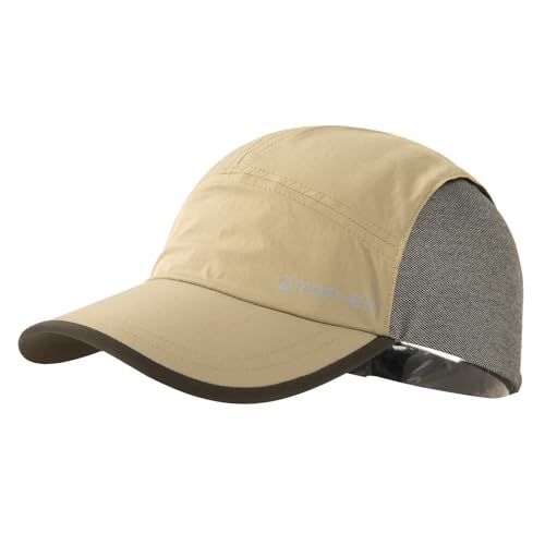 UvCoolix™ Cooling Sweatband Lightweight Running Hat,UPF50+ Protection Breathable Mesh Sun Cap,Quick Dry Performance Hiking - color: Khaki, size: Medium-Large