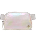 Pander Crossbody Belt Bag for Women and Men, Travel and Everyday Use - color: Iridescent