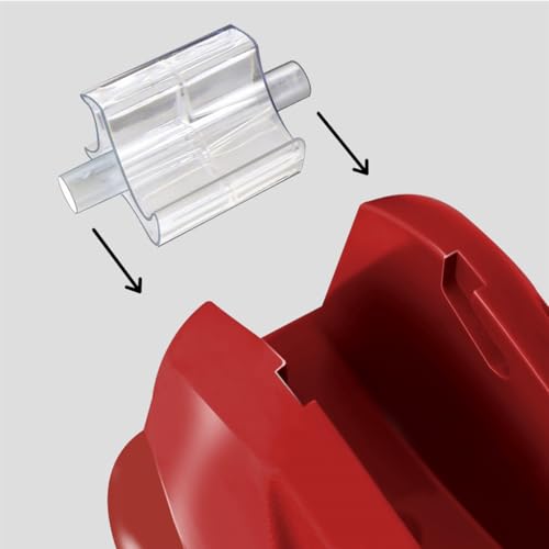 Acrimet Desktop Tape Dispenser, Premium, Non-Skid Base, Plastic, Red - color: Red