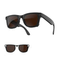 HIBLOKS Polarized Clip-on for Ray-Ban Meta Wayfarer (Standard 50-22, Brown) - size: Standard, Brown, Matte Black Frame