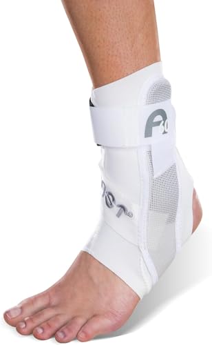AIRCAST A60 Ankle Support Brace, Left Foot, White, Large - color: White (Left Foot), size: Large