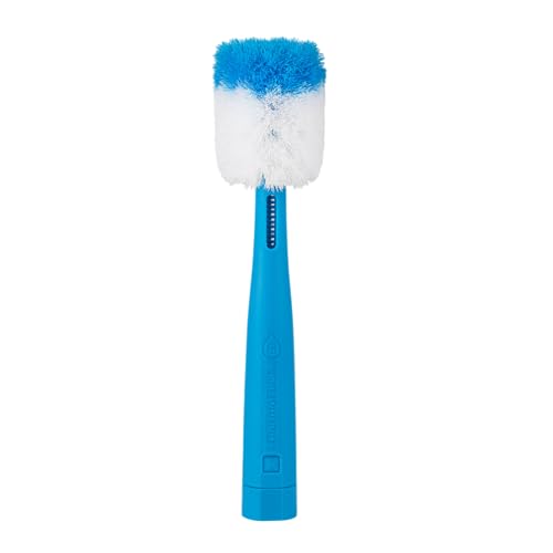 ThermoFlask 2-in-1 Bottle Cleaning Brush - Durable Bottle Accessory - Long Handle - Includes Straw Brush - Lightweight with Easy-Grip Handle - Blue