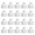 20 Pcs Push Pull Water Bottle Caps, 28mm Reusable Sports Tops Replacement, Leakproof PE Lids for Soda Plastic Bottles, Gym Fitness Hiking