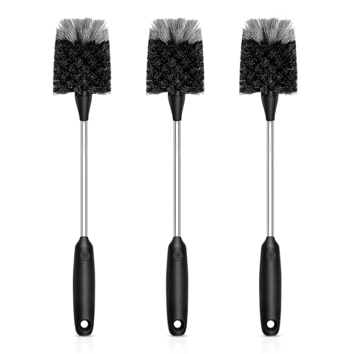 SetSail Bottle Brush of 3 Pack, 14in Long Handle Water Bottle Cleaner Brush