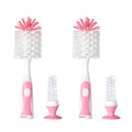 Multifunctional Cleaning Brush, Baby Bottle Brush, Bottle Brush Cleaner - color: Pink 2