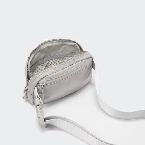 Pander Unisex Belt Bag Fanny Pack for Women with Adjustable Strap, Small Waist Pouch for Workout Running Traveling Hiking - color: Seal Grey