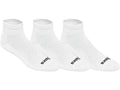 ASICS Cushion Quarter Running Socks - color: White, size: Medium