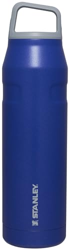 Stanley IceFlow Cap and Carry Water Bottle | Wide Mouth Twist Lid | Lightweight & Leakproof for Travel & Sports | Insulated Stainless Steel | BPA-Free - color: Lapis Glimmer, style: 36 Oz