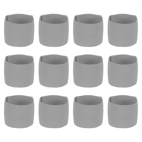 Soccer Captain Armband Elastic Wrist Arm Bands Adjustable Player Team Leader Anti-Slip Badge Sports Accessories - color: Light Gray