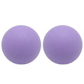 Hard Lacrosse Ball Massage Ball Therapy. Firm Trigger Point Massager Tool for Deep Tissue Yoga Physiotherapy Myofascial Release Muscle Relax Plantar Fasciitis Pain Relief (2 Pack) (Purple) - color: Purple