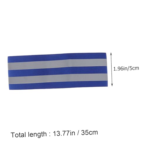 Pair Safety Strap Armband Men’s Bike Safety Gear Vest for Men Reflective Wristbands for High Visibility - color: Blue