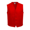 Fame 2 Pocket Unisex Vest - V65 - color: Red, size: Small