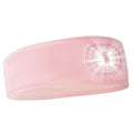 LED Sports Sweat Headband Outdoor Headlamp Rechargeable Men Women - color: Pink