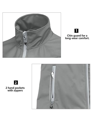 Little Donkey Andy Women's Lightweight Softshell Vest - color: Gray-reflective, size: Small