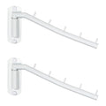 Alise Wall Mounted Drying Rack,Swivel Clothes Drying Hangers,White,2 Pack - color: White, size: 1005 (2 Pack)