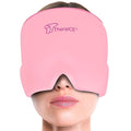 TheraICE Headache Relief Cap for Women, Headache Hat Migraine Ice Pack Mask - color: Pink, size: One Size