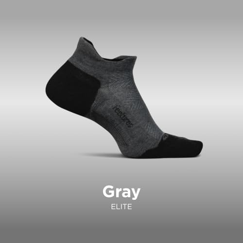Feetures Elite Max Cushion No Show Tab Ankle Sock - color: New Gray (3 Pair), size: X-Large