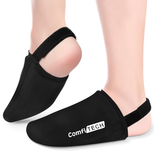 ComfiTECH Foot & Toe Ice Sleeve, Stretchable Straps Cold Gel Socks, 2 Packs