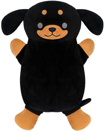 Microwave Heating Pad for Pain Relief, 16" x 11" Microwavable Heating Pads for Cramps, Back Pain, Neck Shoulder, Muscles, Knee, Joints, Natural Heat Pack Moist Heat, Rottweiler - size: Rottweiler