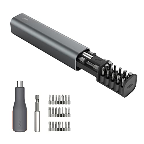 JIMIHOME POP to GO Mini Screwdriver Set 23-Pieces Hobby Repair Set DIY PC Hardware Electronic Devices Repair Bike Home Machine Door Window Portable Compact 1/4 in. (6.35 mm) Bits Set