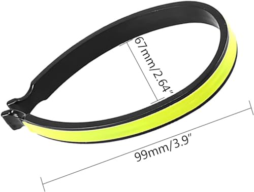 2Pcs Black Cycling Trouser Clip Cycling Ankle Safety Band Reflective for Bicycles Clip Pant Leg Cuff Clip Bikes Cycling Equipment Trouser Wrap Clip Reflective Gear Accessories Outdoor Recreation