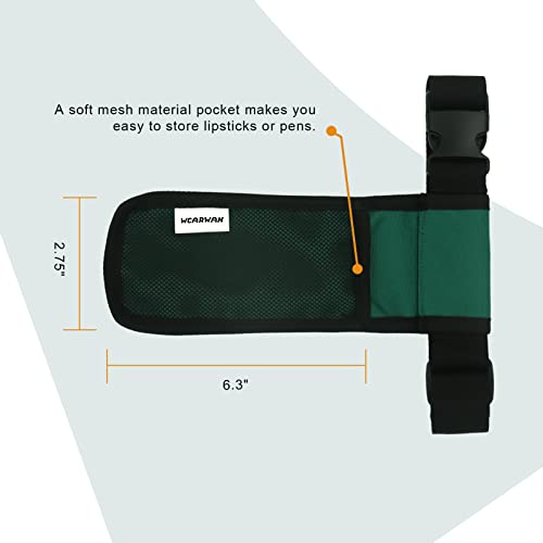 Massage Oil Holster, Adjustable and Durable Massage Holster, Bag only, Bottle not Included - color: Dark Green