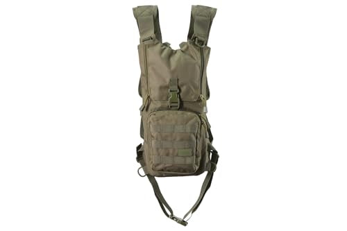 Lancer Tactical Lightweight Nylon Hydration Backpack - Ideal for EDM Music Festivals, Hiking, Running, Cycling, Airsoft, Hunting, and Climbing - color: OD Green