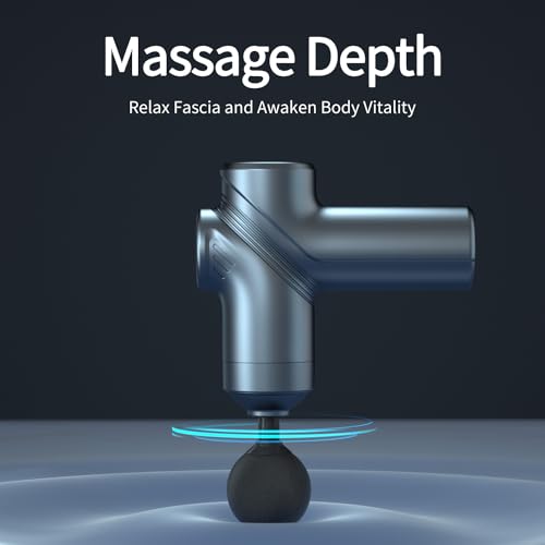 LEERCON Massage Gun Deep Tissue Mini Muscle Massager for Pain Relief, Blue - color: A1-Blue