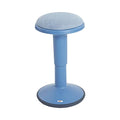 ECR4Kids Sitwell Wobble Stool with Cushion, Adjustable Height, Active Seating, Powder Blue - color: Powder Blue
