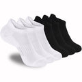 ATBITER Women's Ankle Socks Cushioned Running Athletic No Show Socks-6Pairs - color: 6pairs 3white+3black, size: 6-8