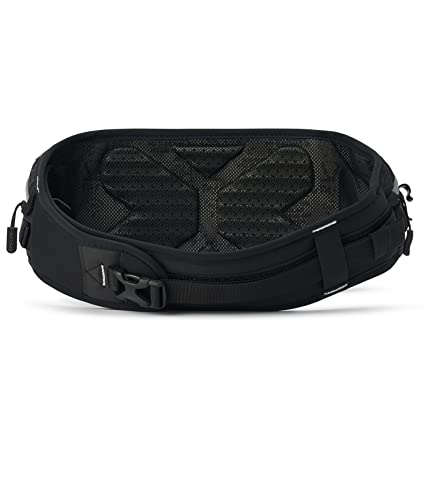 USWE Zulo Hydration Hip Pack - with Organizer and Side Pockets, Bounce Free Hip Belt (6L, Black) - color: Black, size: 6L