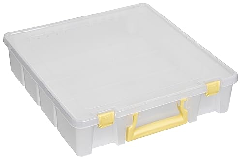 ArtBin Super Satchel 1-Compartment Craft Storage Box, Yellow Latches - color: Yellow