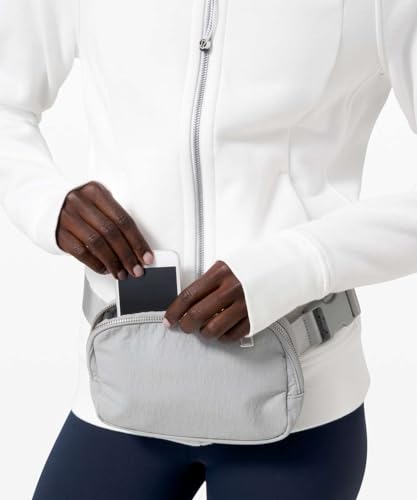 YOSHUYUKI Fanny Pack Crossbody Bag Trendy Waterproof Small Sling Cross Body Purse for Women Men Fashion Waist Packs Mini Belt Pouch Chest Bum Hip Bag Lulu Dupes for Travel Vacation Running Ash - color: Ash