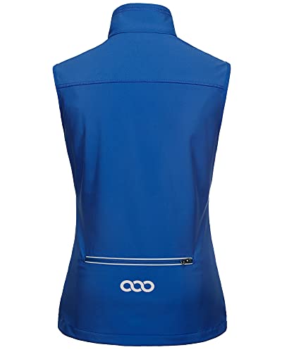33,000ft Women's Lightweight Running Vest with 6 Pockets for Travel Golf - color: Azure, size: X-Small