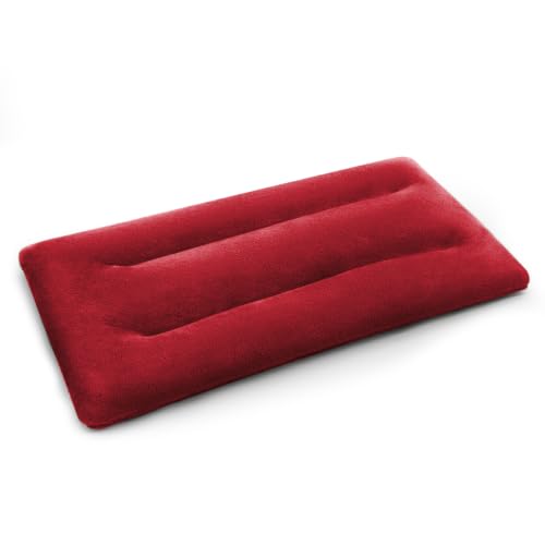 Microwave Heating Pad 6 x 12 Small Heating Pad Microwave, Microwave Bean Bag Heating Pad for Neck and Shoulders, Moist Heat Pack Pillow Warm Compress for Knee, Muscles, Joints, Wrist (Wine Red) - color: 6 X 12" Wine Red - 1 Pack