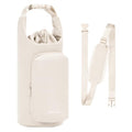 Ceneda Water Bottle Carrier Bag with Phone Pocket 32oz 40oz Tumbler Insulated Water Bottle Holder with Adjustable Shoulder Strap Carrier Sling Bag (Beige) - color: Beige