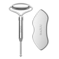 Stainless Steel Gua Sha Face Rollers&Acupuncture Pen - Metal Roller for Eyes & Neck, Anti-Aging Facial Massage Tools, Gua Sha Facial Tool Kit (JGS-2) - color: Jgs-2