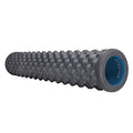 Teeter Massage Foam Roller - Textured for Deep Tissue Muscle Relief to Boost Recovery, Flexibility, Mobility - Back Pain Relief, Sports Massage, Myofascial Release - color: More Firm (Gray/Bumpy)