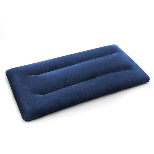 Microwave Heating Pad 6 x 12 Small Heating Pad Microwave, Microwave Bean Bag Heating Pad for Neck and Shoulders, Moist Heat Pack Pillow Warm Compress for Knee, Muscles, Joints, Wrist (Dark Blue) - color: 6 X 12" Dark Blue - 1 Pack