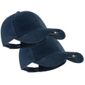 LED Hat Light - POWERCAP Baseball Cap with Light Built in - LED Cap Visor Light with Bright Headlight and IPX4 Rating - color: 2.5 Navy 2-pack