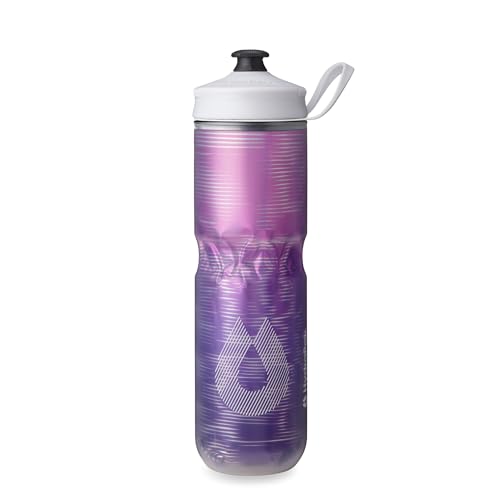 HydraPak Polar Sport Insulated Water Bottle (24oz, Pulse Purple) - color: Pulse Purple, style: 24oz/700ml