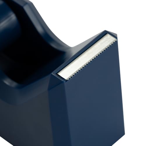 JAM PAPER Colorful Desk Tape Dispensers - Navy Blue - 3/Pack - color: Navy Blue, size: Pack of 3