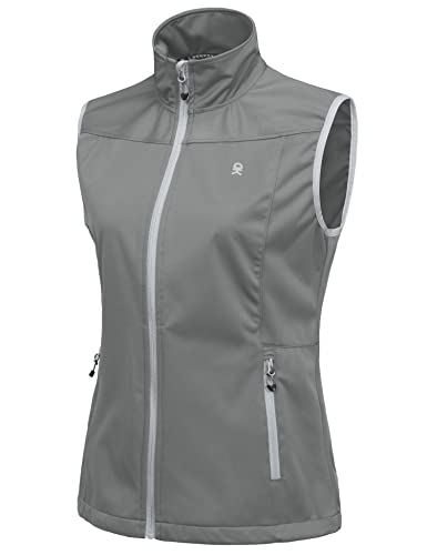 Little Donkey Andy Women's Lightweight Softshell Vest - color: Gray, size: X-Large