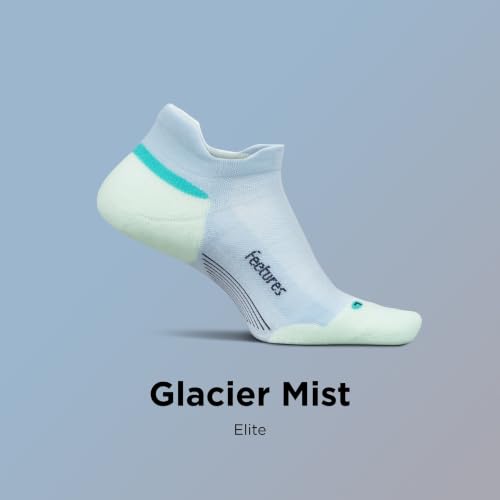 Feetures Elite Max Cushion No Show Tab Ankle Sock - color: Glacier Mist (1 Pair), size: X-Large
