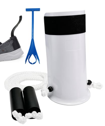 Sock Aids for Putting On Socks, No Bending Flexible Sock Aid Device with Shoe Horn Long-Handle Sock Removal for Seniors/Disabled, Easy On and Off Sock Helpers (Basic)
