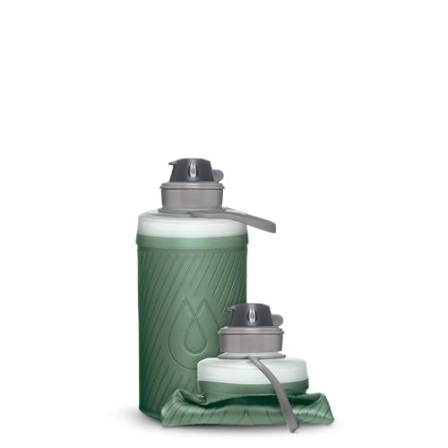 HydraPak Flux Collapsible Backpacking Water Bottle (750ml, 1L, 1.5L) - color: *NEW* Sage Green, style: 750ml/25oz