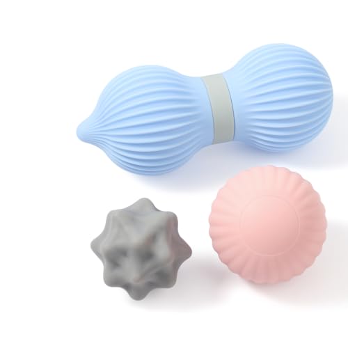 Silicone 3-Piece Massage Ball Set for Trigger Point Therapy - style: Peanut Silicone Massage Ball Set